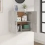 Armario de pared madera contrachapada gris hormigón 60x31x60 cm de , Taquillas y armarios de almacenamiento - Ref: Foro24-812...