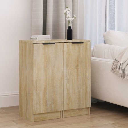 Sideboards 2 units plywood oak Sonoma 30x30x70 cm by , Sideboards - Ref: Foro24-811140, Price: 77,84 €, Discount: %