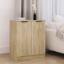 Sideboards 2 units plywood oak Sonoma 30x30x70 cm by , Sideboards - Ref: Foro24-811140, Price: 77,84 €, Discount: %