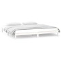 Bettgestell mit LED-Massivholz weiß 120x200 cm von , Betten und Lattenroste - Ref: Foro24-820602, Preis: 112,18 €, Rabatt: %