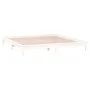 Estructura de cama con LED madera maciza blanca 120x200 cm de , Camas y somieres - Ref: Foro24-820602, Precio: 111,05 €, Desc...