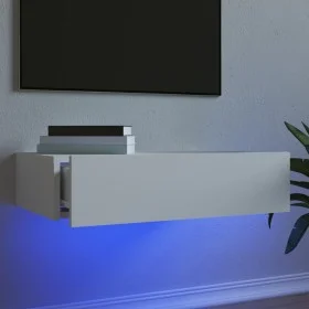 Mueble para TV con luces LED blanco 60x35x15,5 cm de , Muebles TV - Ref: Foro24-842886, Precio: 53,11 €, Descuento: %