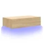 TV-Möbel mit LED-Leuchten Sonoma Eiche 60x35x15,5 cm von , TV-Möbel - Ref: Foro24-842890, Preis: 46,49 €, Rabatt: %