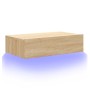 TV-Möbel mit LED-Leuchten Sonoma Eiche 60x35x15,5 cm von , TV-Möbel - Ref: Foro24-842890, Preis: 45,23 €, Rabatt: %