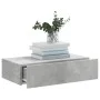Mueble de TV con luces LED gris hormigón 60x35x15,5 cm de , Muebles TV - Ref: Foro24-842892, Precio: 33,78 €, Descuento: %
