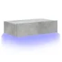 TV stand with LED lights in concrete gray, 60x35x15.5 cm by , TV Furniture - Ref: Foro24-842892, Price: 33,78 €, Discount: %