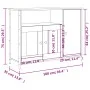 Sideboard aus brauner Eiche 100x35x75 cm von , Sideboards - Ref: Foro24-835513, Preis: 96,82 €, Rabatt: %