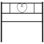 Kopfteil aus schwarzem Metall, 90 cm von , Kopf- und Fußteile - Ref: Foro24-355491, Preis: 22,34 €, Rabatt: %