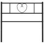 Kopfteil aus schwarzem Metall, 107 cm von , Kopf- und Fußteile - Ref: Foro24-355493, Preis: 25,33 €, Rabatt: %