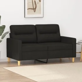 Black fabric 2-seater sofa, 120 cm by , Sofas - Ref: Foro24-359231, Price: 197,17 €, Discount: %