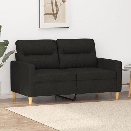 2-Sitzer-Sofa aus schwarzem Stoff 120 cm von , Sofas - Ref: Foro24-359231, Preis: 184,77 €, Rabatt: %