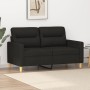 2-Sitzer-Sofa aus schwarzem Stoff 120 cm von , Sofas - Ref: Foro24-359231, Preis: 184,77 €, Rabatt: %