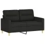 Black fabric 2-seater sofa, 120 cm by , Sofas - Ref: Foro24-359231, Price: 197,17 €, Discount: %