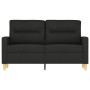 2-Sitzer-Sofa aus schwarzem Stoff 120 cm von , Sofas - Ref: Foro24-359231, Preis: 184,77 €, Rabatt: %