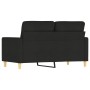 2-Sitzer-Sofa aus schwarzem Stoff 120 cm von , Sofas - Ref: Foro24-359231, Preis: 184,77 €, Rabatt: %