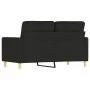 Black fabric 2-seater sofa, 120 cm by , Sofas - Ref: Foro24-359231, Price: 197,17 €, Discount: %