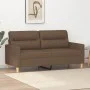 2-seater brown fabric sofa, 140 cm by , Sofas - Ref: Foro24-359238, Price: 207,61 €, Discount: %