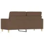 2-Sitzer-Sofa aus braunem Stoff 140 cm von , Sofas - Ref: Foro24-359238, Preis: 207,61 €, Rabatt: %