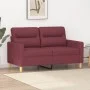 Two-seater red wine fabric sofa, 120 cm by , Sofas - Ref: Foro24-359233, Price: 210,60 €, Discount: %
