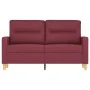 Two-seater red wine fabric sofa, 120 cm by , Sofas - Ref: Foro24-359233, Price: 210,60 €, Discount: %