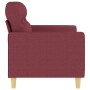Two-seater red wine fabric sofa, 120 cm by , Sofas - Ref: Foro24-359233, Price: 213,99 €, Discount: %