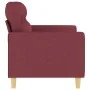 Two-seater red wine fabric sofa, 120 cm by , Sofas - Ref: Foro24-359233, Price: 210,60 €, Discount: %