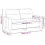 Two-seater red wine fabric sofa, 120 cm by , Sofas - Ref: Foro24-359233, Price: 210,60 €, Discount: %