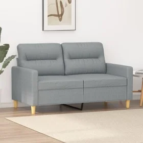 Light gray fabric 2-seater sofa, 120 cm by , Sofas - Ref: Foro24-359227, Price: 194,73 €, Discount: %