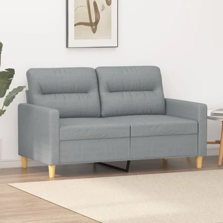 Light gray fabric 2-seater sofa, 120 cm by , Sofas - Ref: Foro24-359227, Price: 194,73 €, Discount: %