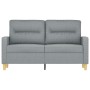2-Sitzer-Sofa aus hellgrauem Stoff 120 cm von , Sofas - Ref: Foro24-359227, Preis: 201,02 €, Rabatt: %