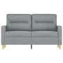 Light gray fabric 2-seater sofa, 120 cm by , Sofas - Ref: Foro24-359227, Price: 194,73 €, Discount: %