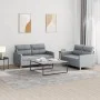 Set von Sofas mit 2 Stück Kissen aus hellgrauem Stoff von , Sofas - Ref: Foro24-3201568, Preis: 417,17 €, Rabatt: %