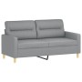 Set von Sofas mit 2 Stück Kissen aus hellgrauem Stoff von , Sofas - Ref: Foro24-3201568, Preis: 402,41 €, Rabatt: %