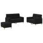 Set Sofas mit Kissen 3 Stück schwarzer Stoff von , Sofas - Ref: Foro24-3201596, Preis: 478,54 €, Rabatt: %