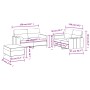 Set Sofas mit Kissen 3 Stück schwarzer Stoff von , Sofas - Ref: Foro24-3201596, Preis: 478,54 €, Rabatt: %