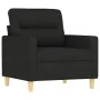 3-piece sofa set with black fabric cushions by , Sofas - Ref: Foro24-3201540, Price: 580,67 €, Discount: %