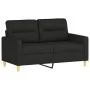 3-piece sofa set with black fabric cushions by , Sofas - Ref: Foro24-3201540, Price: 580,67 €, Discount: %