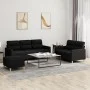 Set Sofas mit Kissen 3 Stück schwarzer Stoff von , Sofas - Ref: Foro24-3201612, Preis: 494,67 €, Rabatt: %