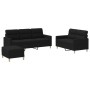 3-piece sofa set with black fabric cushions by , Sofas - Ref: Foro24-3201612, Price: 520,31 €, Discount: %