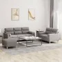 Three-piece sofa set with gray taupe fabric cushions by , Sofas - Ref: Foro24-3201631, Price: 551,83 €, Discount: %