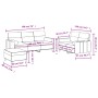 Set Sofas mit Kissen 3 Stück taupegrauer Stoff von , Sofas - Ref: Foro24-3201631, Preis: 531,21 €, Rabatt: %