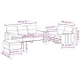 Three-piece sofa set with gray taupe fabric cushions by , Sofas - Ref: Foro24-3201631, Price: 551,83 €, Discount: %