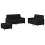 3-piece sofa set with black fabric cushions by , Sofas - Ref: Foro24-3201580, Price: 454,33 €, Discount: %