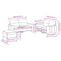 Set Sofas mit Kissen 3 Stück schwarzer Stoff von , Sofas - Ref: Foro24-3201580, Preis: 441,78 €, Rabatt: %