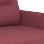 Juego de sofás con cojines 3 piezas tela rojo tinto de , Sofás - Ref: Foro24-3201582, Precio: 461,54 €, Descuento: %