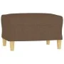 Three-piece sofa set with brown fabric cushions. by , Sofas - Ref: Foro24-3201627, Price: 521,22 €, Discount: %