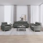 Set Sofas mit Kissen 3 Stück dunkelgrauer Stoff von , Sofas - Ref: Foro24-3201537, Preis: 587,65 €, Rabatt: %