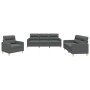 Set Sofas mit Kissen 3 Stück dunkelgrauer Stoff von , Sofas - Ref: Foro24-3201537, Preis: 587,65 €, Rabatt: %