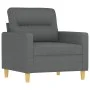 3-piece dark gray fabric sofa set with cushions by , Sofas - Ref: Foro24-3201537, Price: 608,93 €, Discount: %
