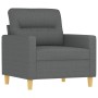 Set Sofas mit Kissen 3 Stück dunkelgrauer Stoff von , Sofas - Ref: Foro24-3201537, Preis: 587,65 €, Rabatt: %